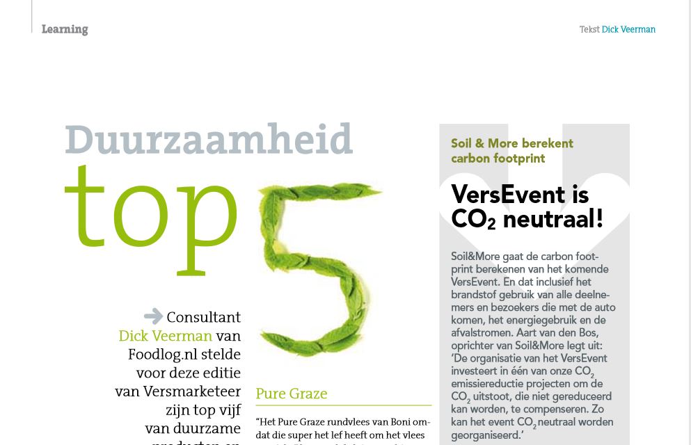 Vers Magazine - Duurzaamheid top 5 